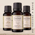EverEarth Warm and Grounding Trio essential oil gift set 3 x 10ml bottle