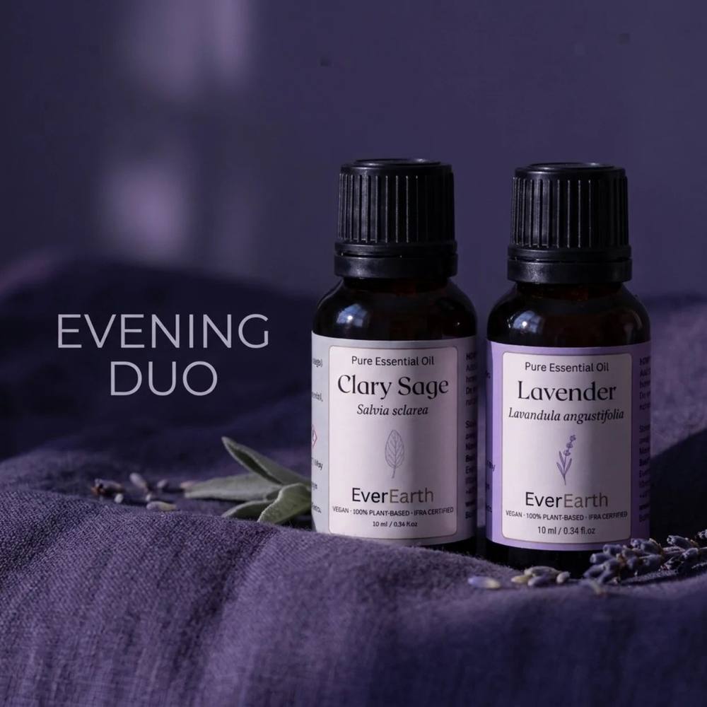 EverEarth Evening Duo essential oil gift set 2 x 10ml bottle