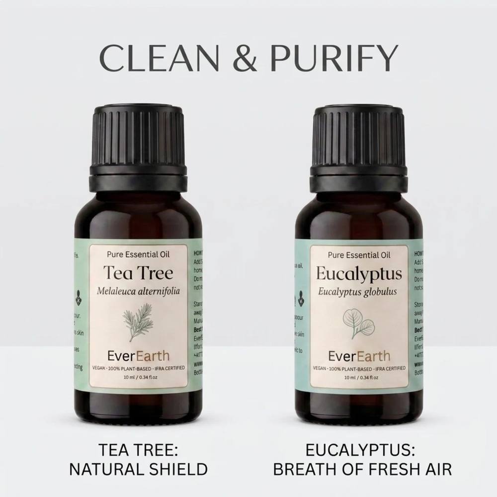 EverEarth Fresh Home Duo, Tea Tree and Eucalyptus, clean and purify