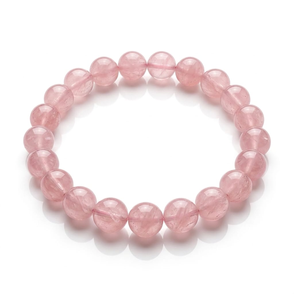 House of Rivit Premium Rose Quartz Heart Chakra Bracelet – Compassion & Harmony
