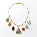 The Apex Pavé and Multi-Gemstone Collar Necklace
