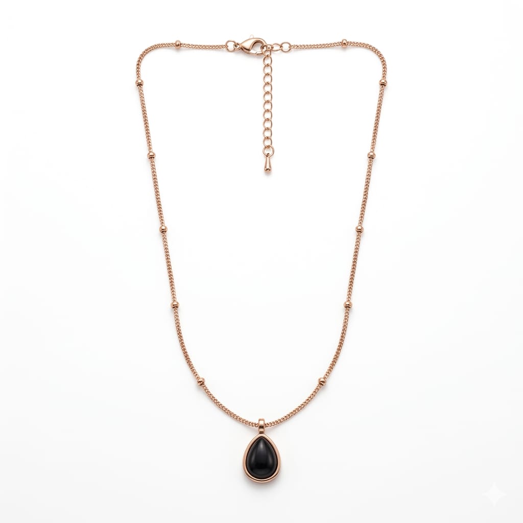The Eclipse Teardrop Pendant Necklace