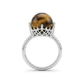 House of Rivit Rotating Tiger Eye Statement Ring