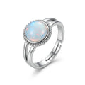 House of Rivit Premium Round Turquoise & Rose Quartz Aura Ring – Harmony & Expression