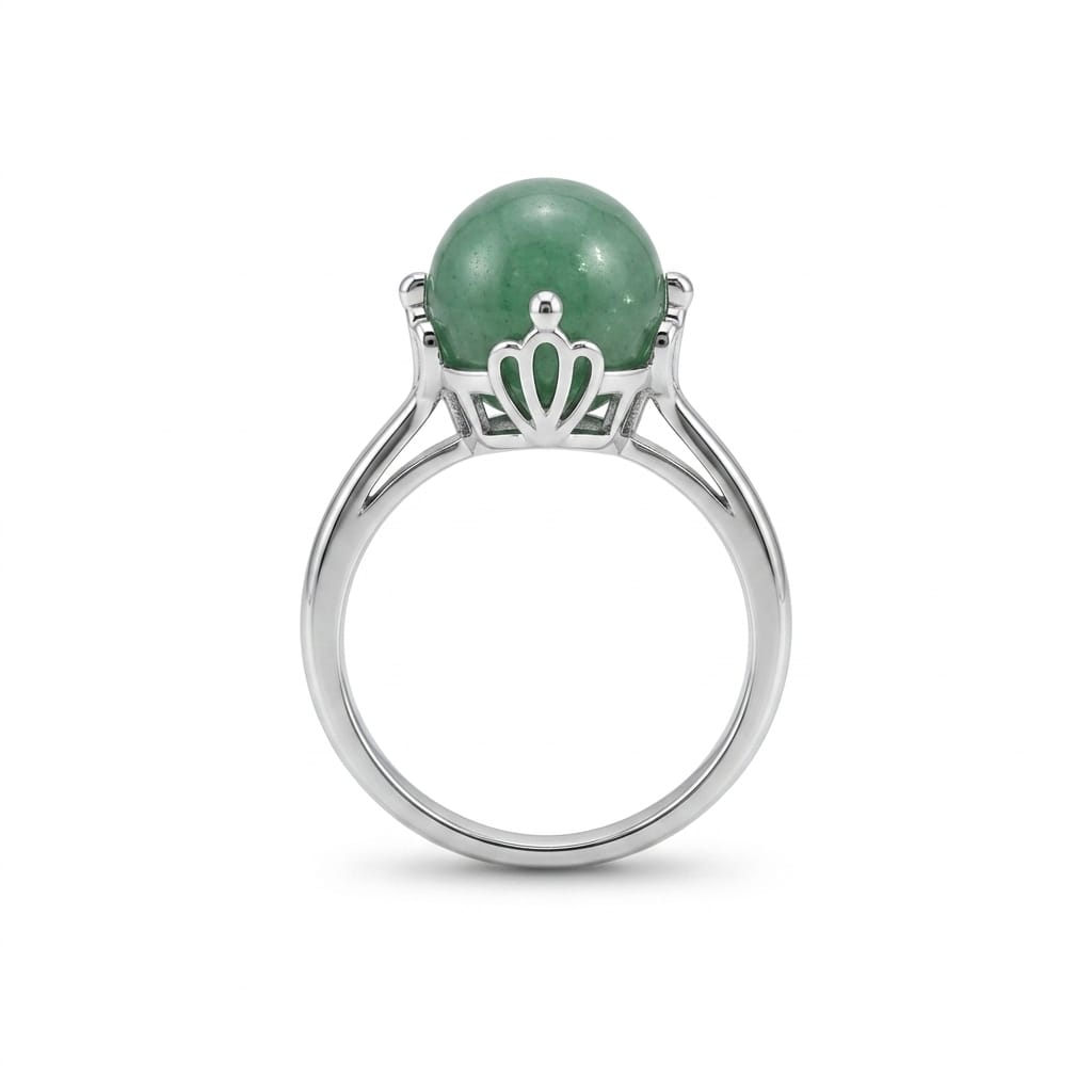 House of Rivit Rotating Green Aventurine Ring
