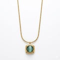 The Halo Cat-Eye Cushion Pendant Necklace